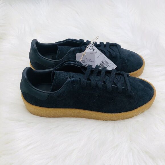 Brand New Mens ADIDAS STAN SMITH CREPE Black Gum Originals Black Size 8‎ Men - Picture 4 of 11